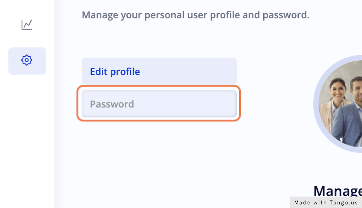 Click on Password