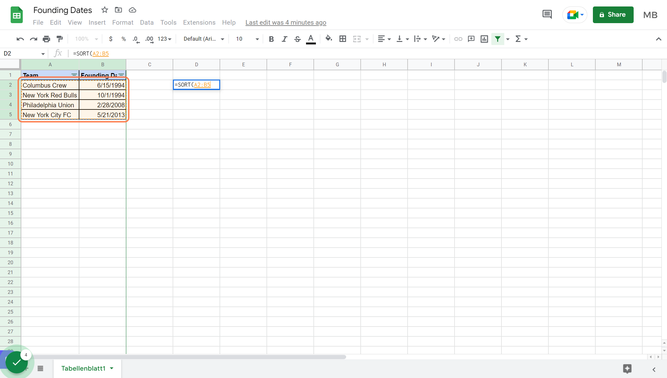 Select your columns to sort (without headers)