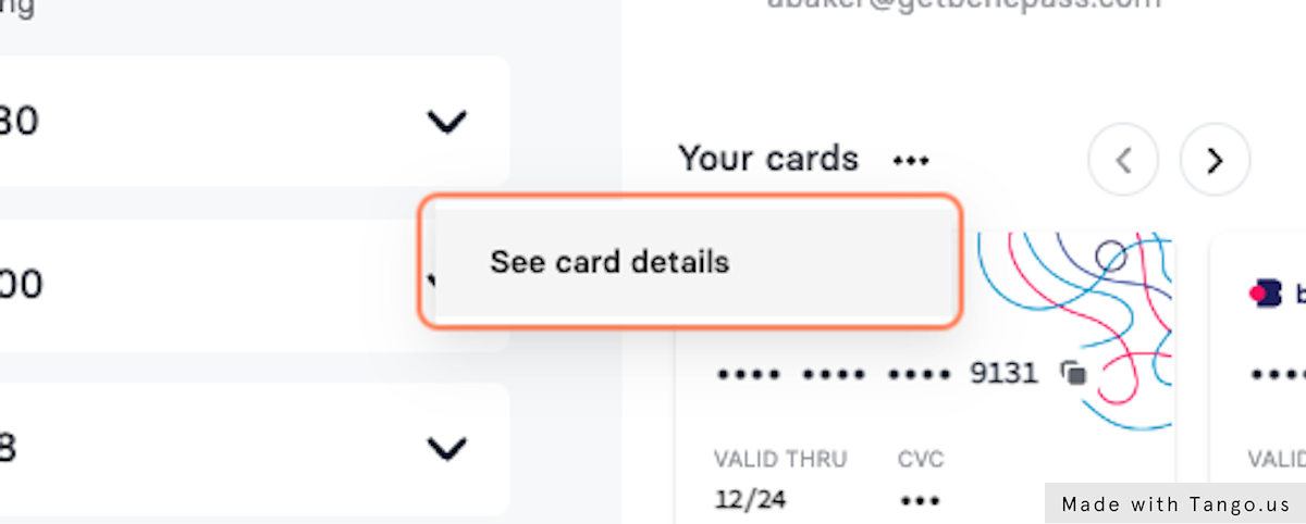Then, click on "See Card Details"