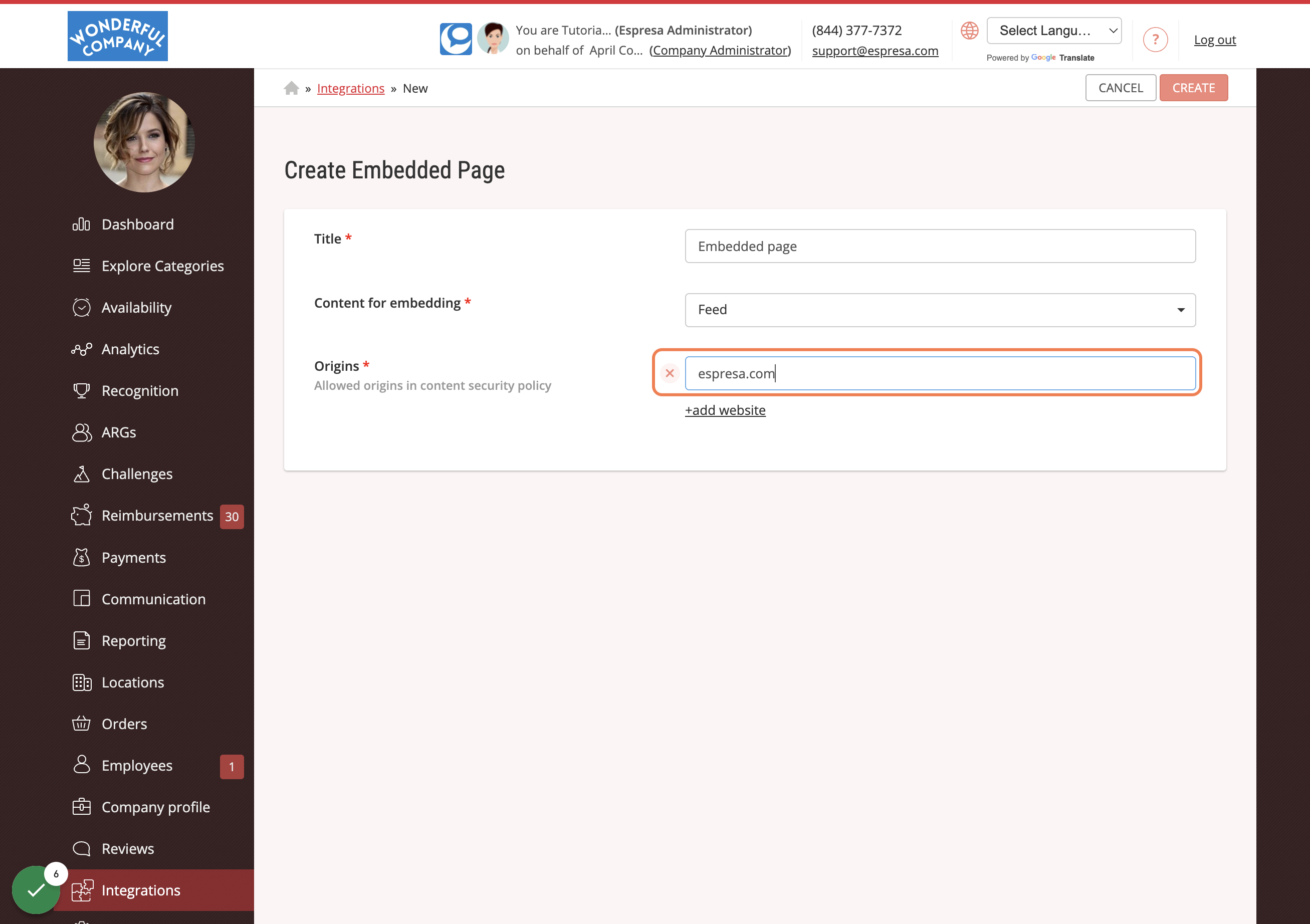 Add the domains where this embed code will be used. If its a subdomain then add the subdomain.