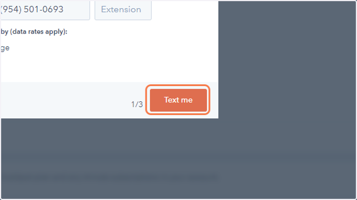Click on "Text Me"