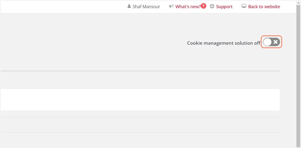 You'll find the switch in the top right of the page