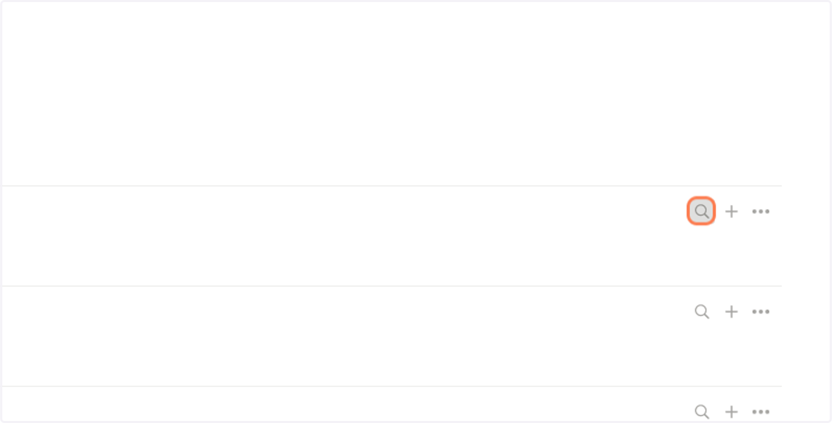 Click on the search icon to add related projects