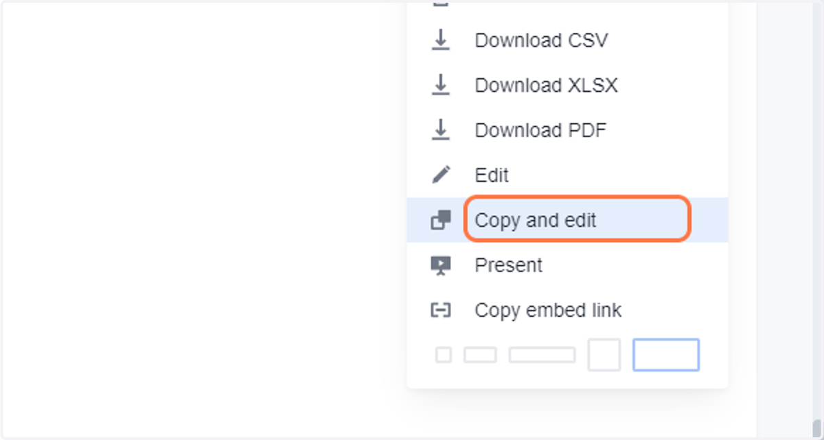 Click on 'Copy and Edit' which will open a new tab.