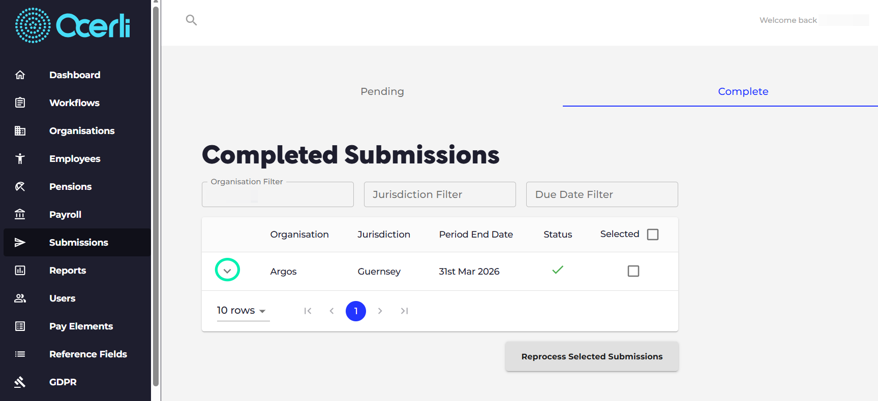 Select the 'Complete' tab