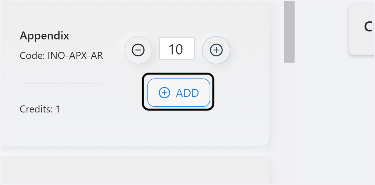 Click on ADD