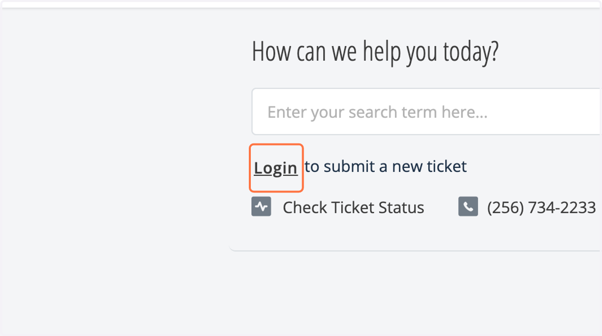 Click on Login