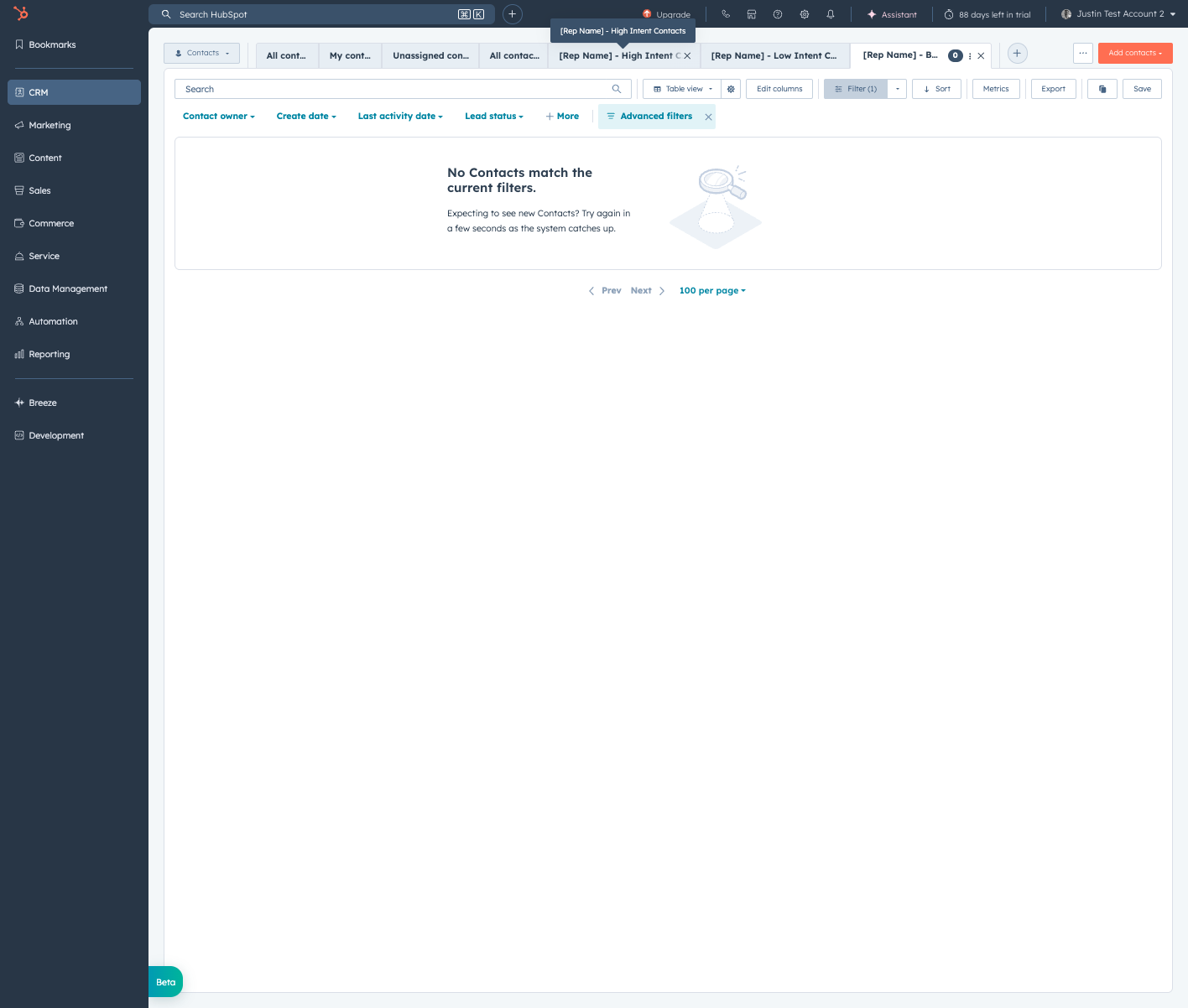 Confirm [Rep Name] - High Intent Contacts