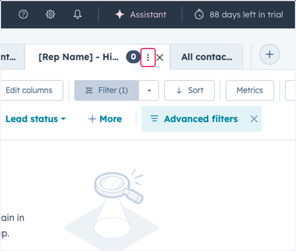 Click on dropdown trigger