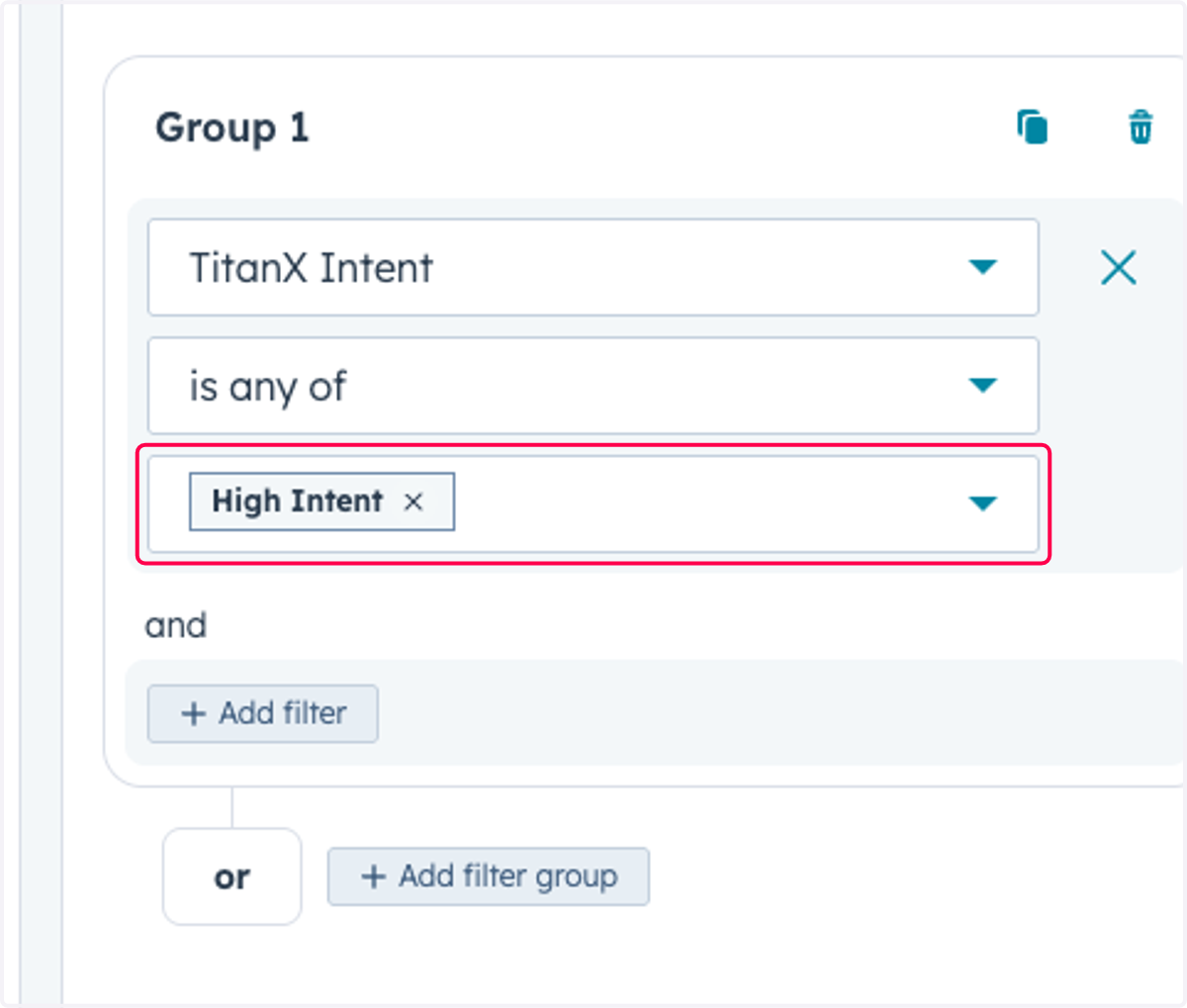 Click on High Intent