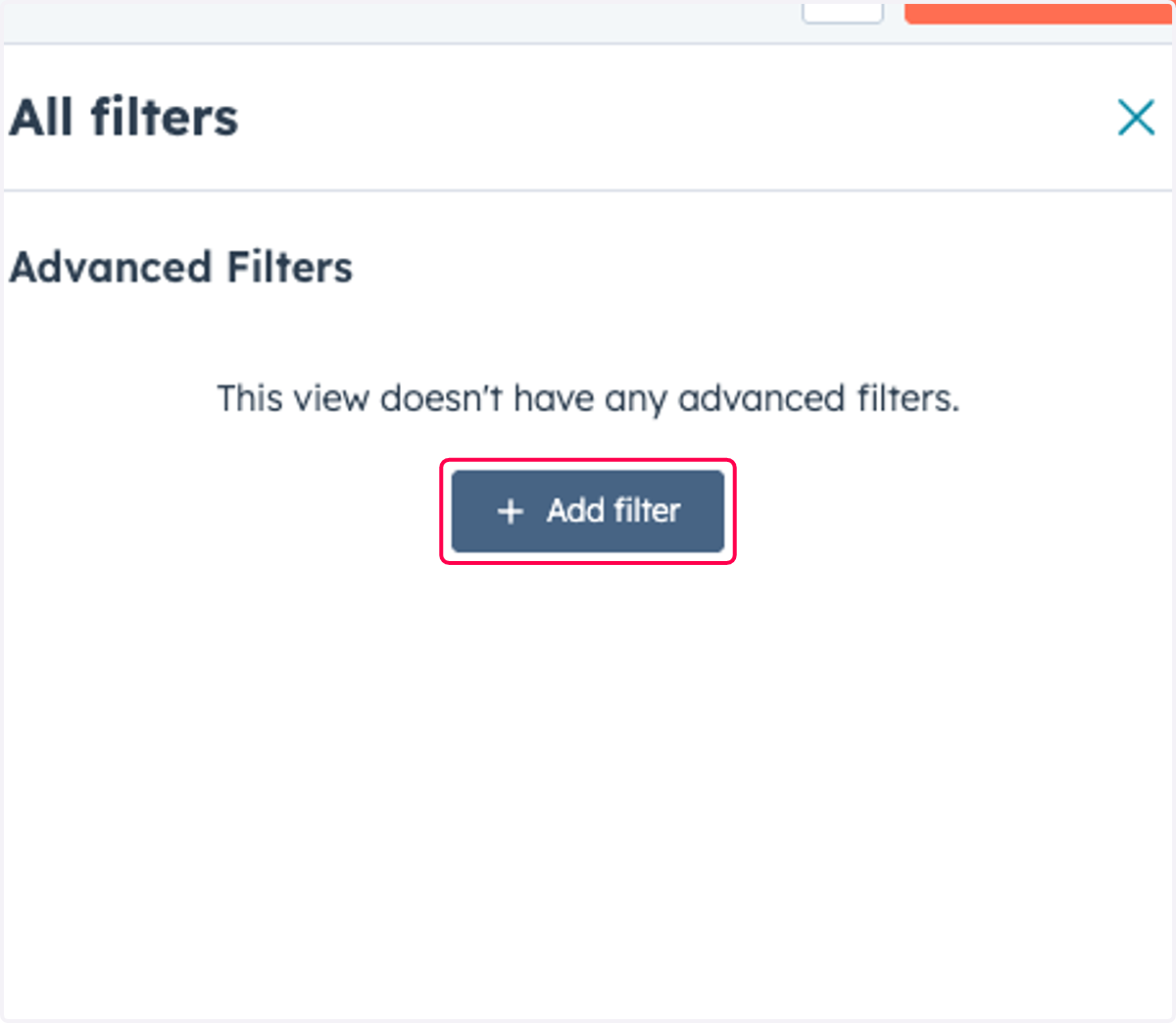 Click on Add filter