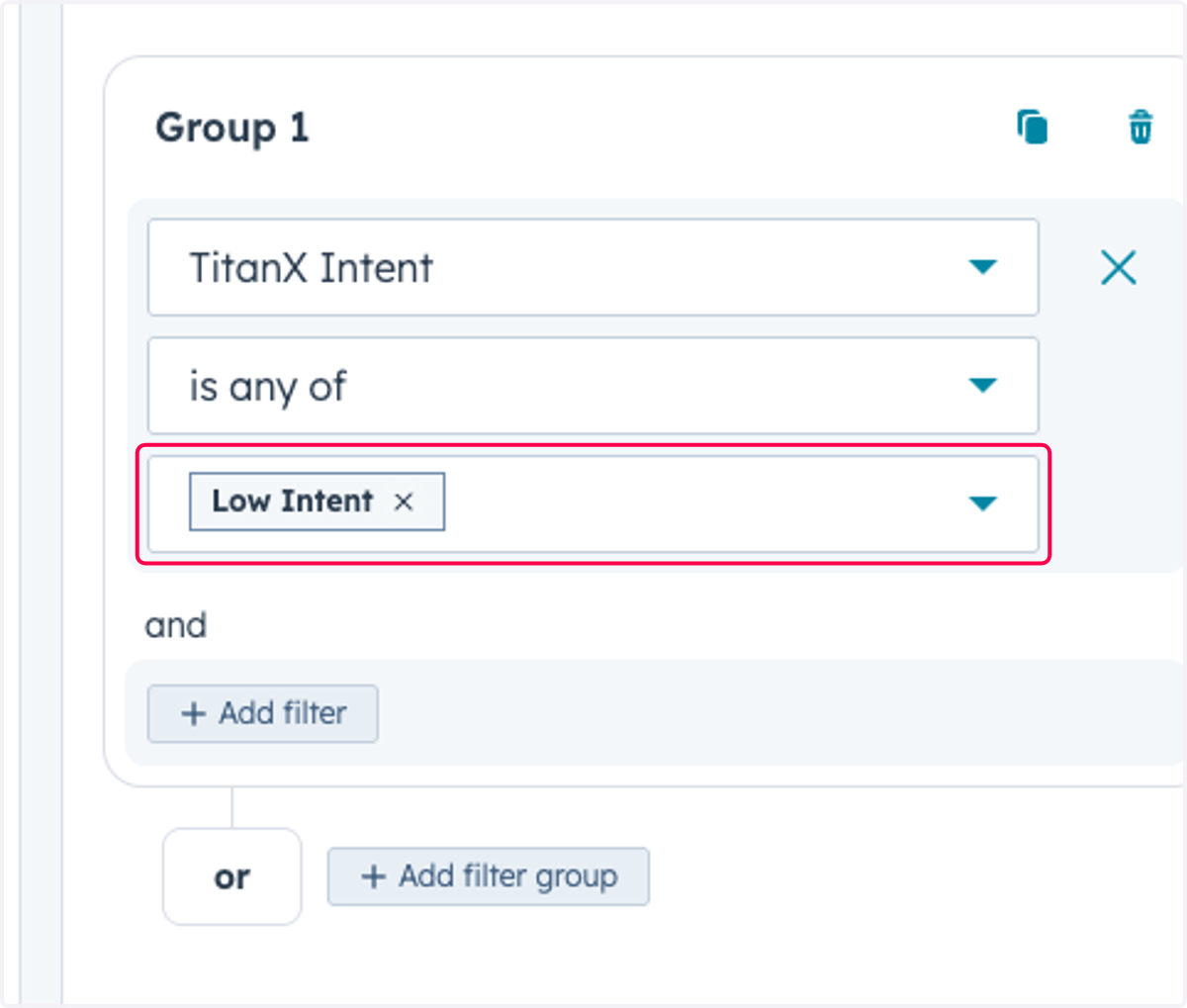 Click on Low Intent