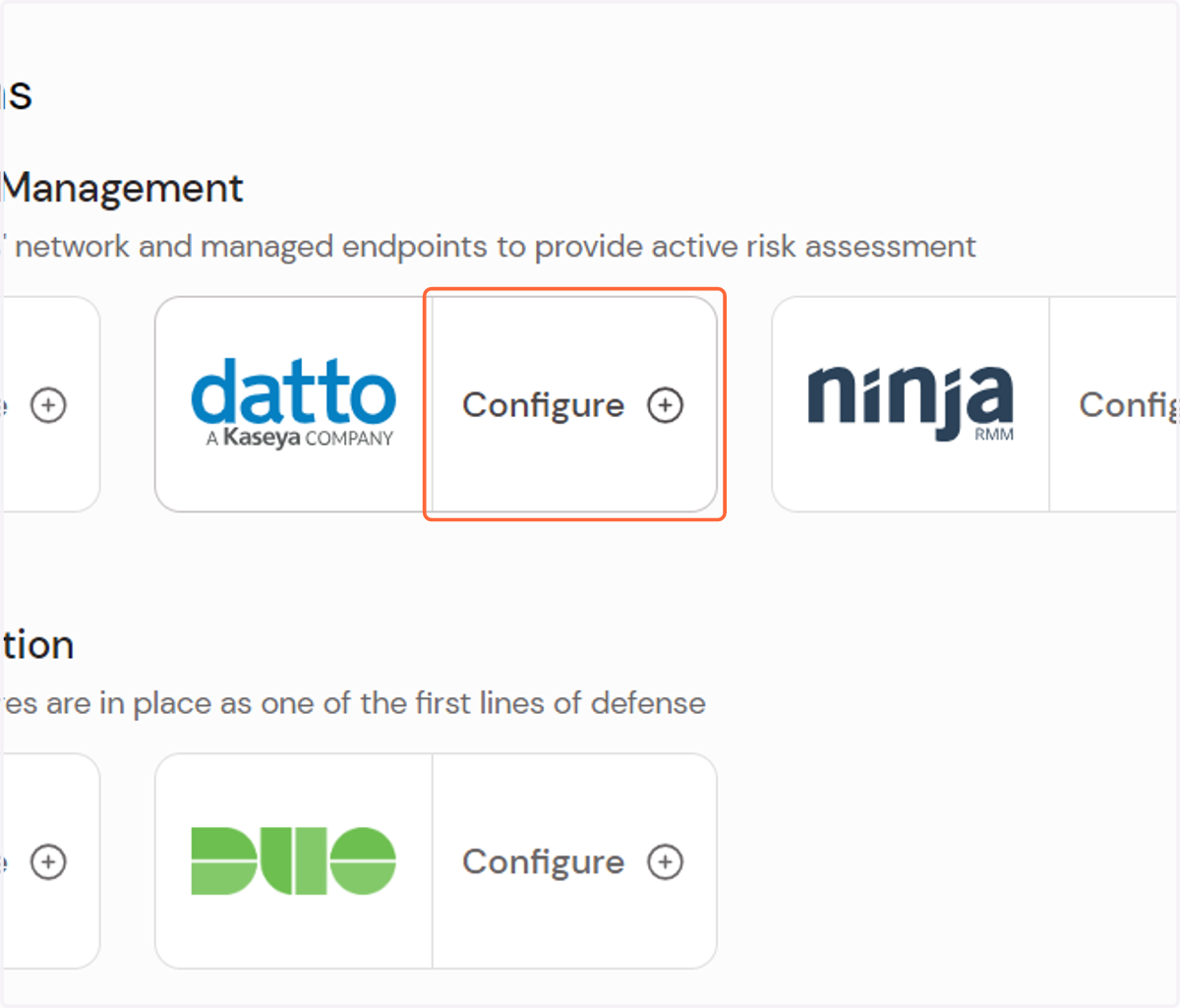 Click on Configure