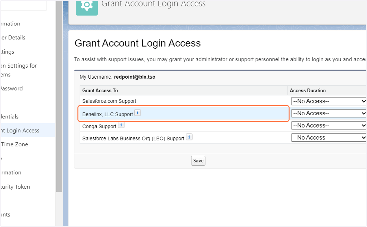 Click on Benelinx, LLC Support