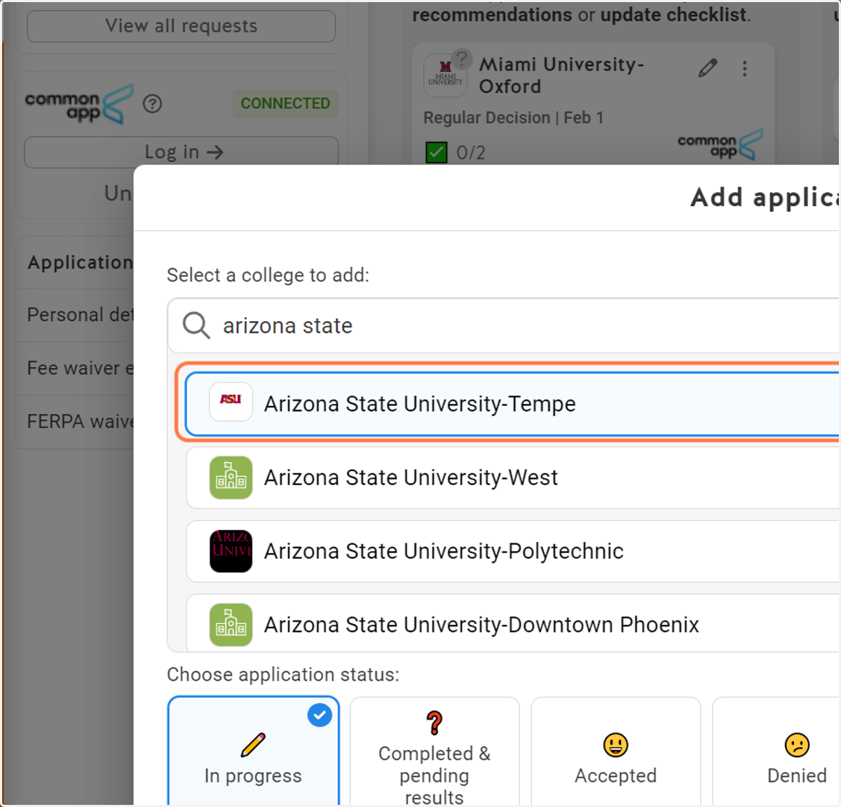 Select the correct school