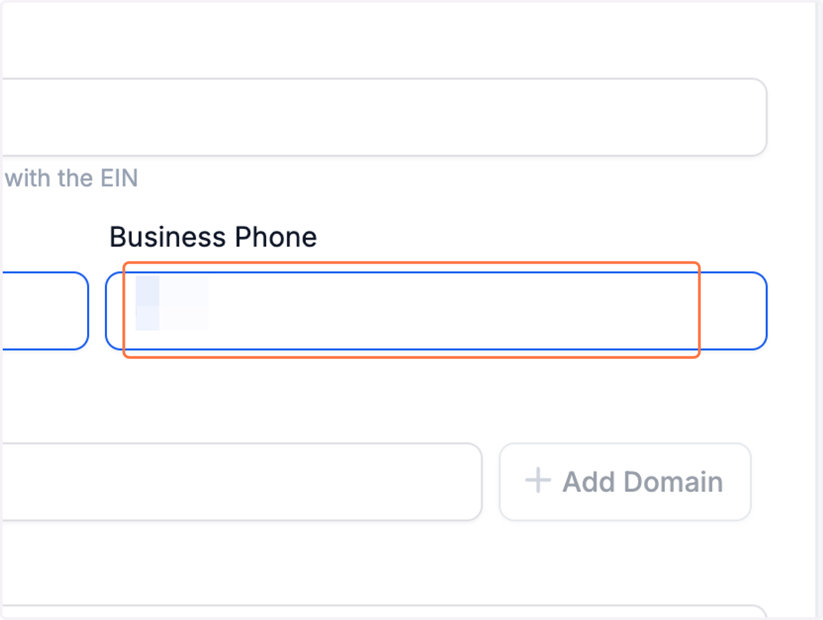 Click on Business Phone