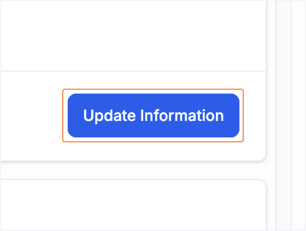 Click on Update Information