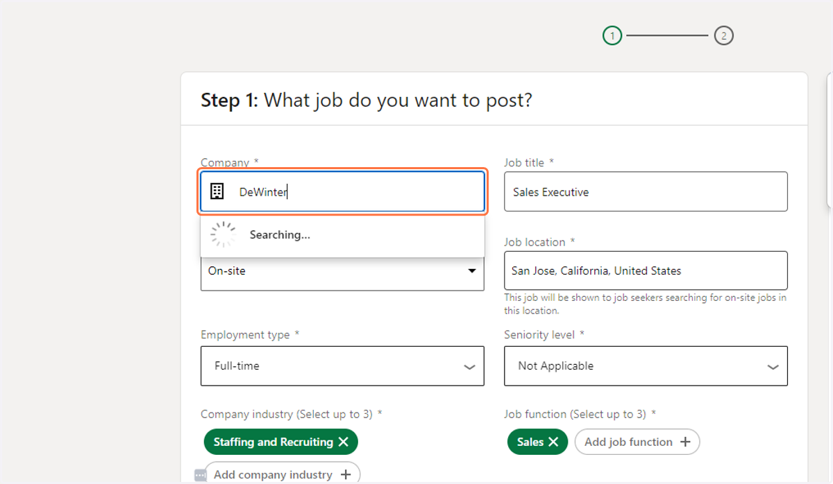 Job Posting Information