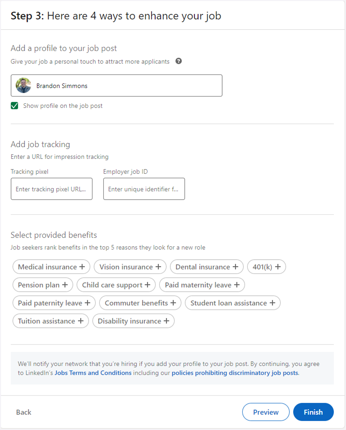 Job Enhancements