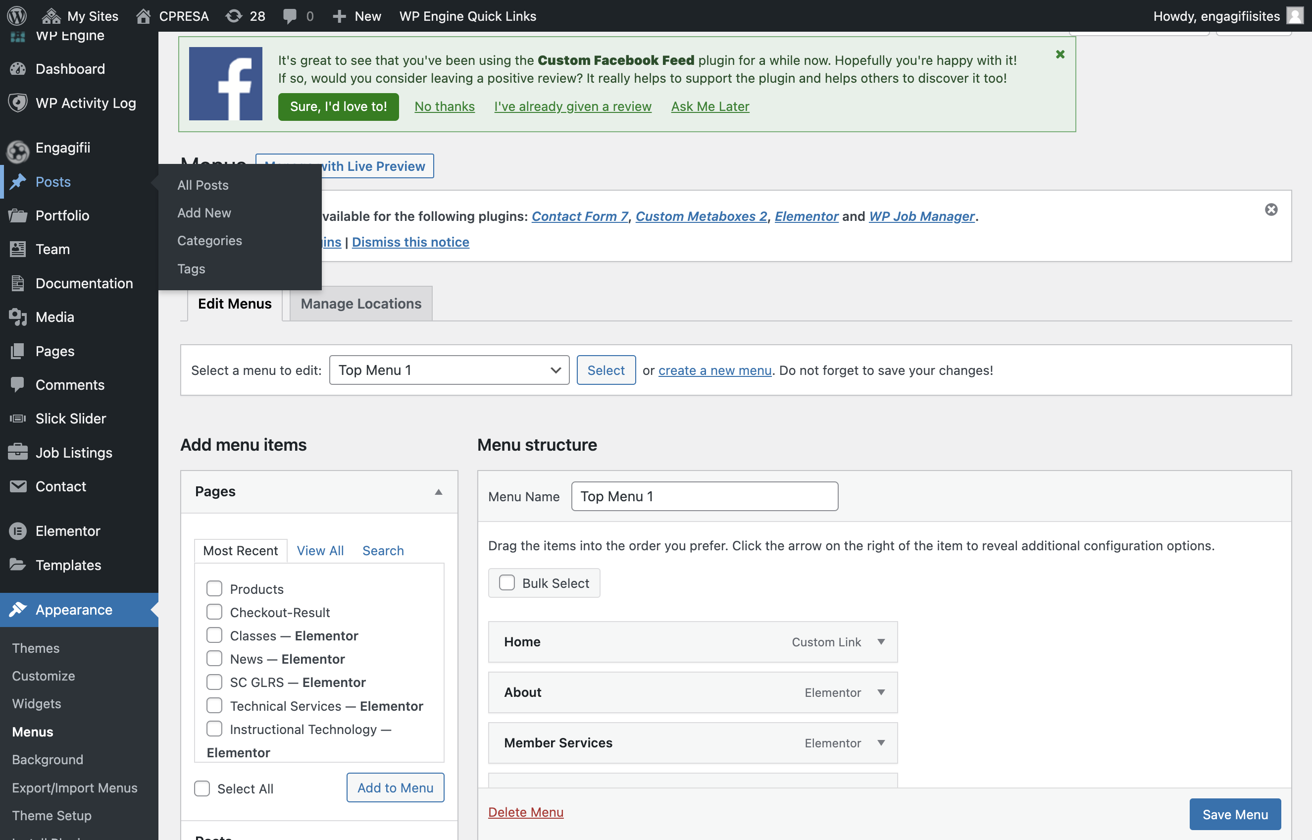Click on Posts in your WordPress Dashboard, left hand menu