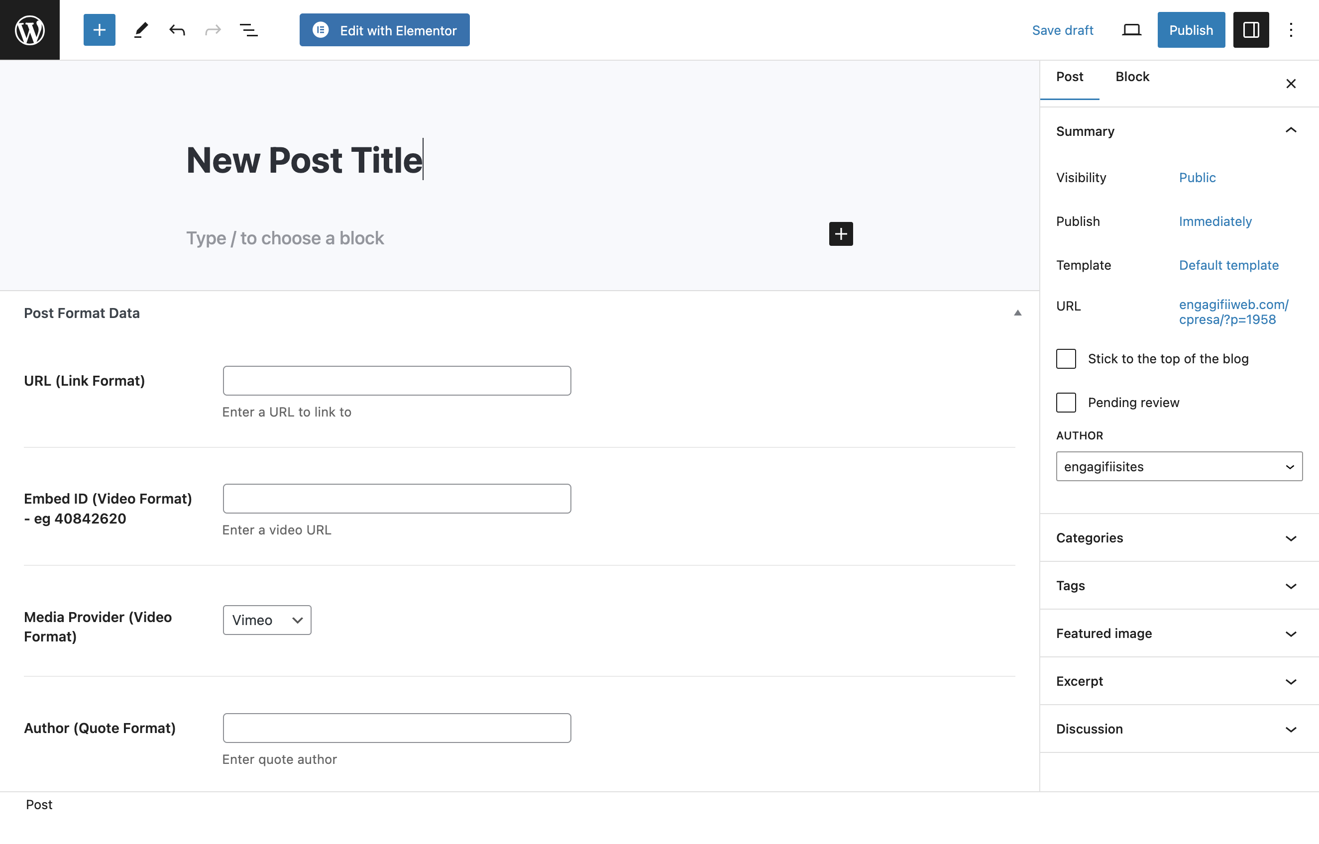 Type your Post title