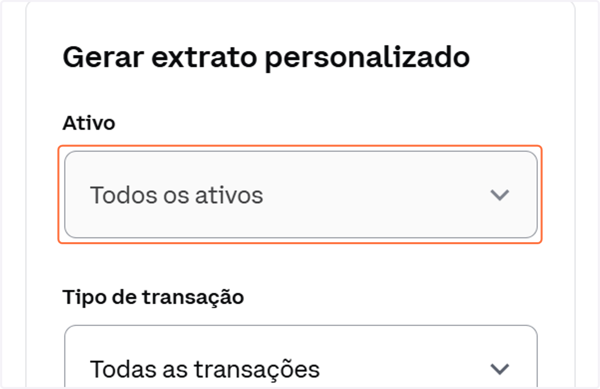 Clique em Todos os ativos