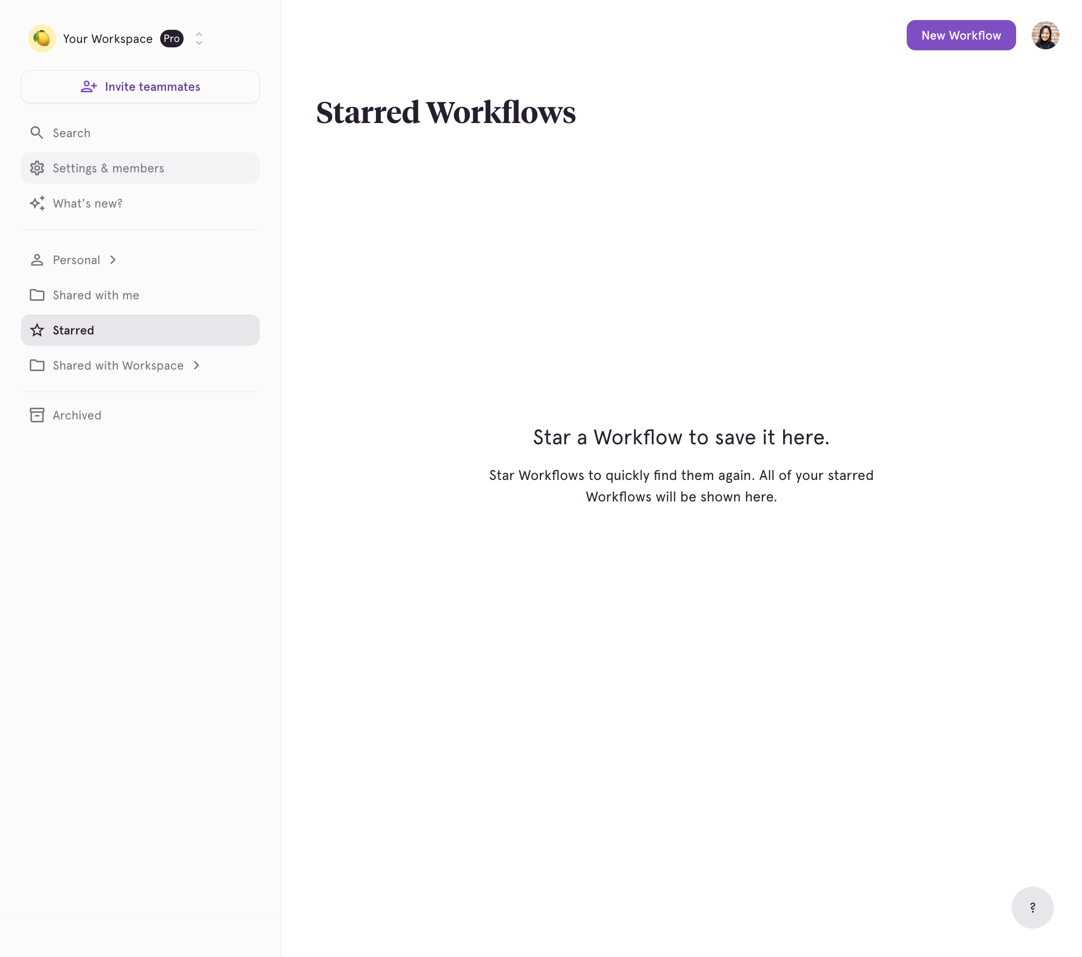 Click on Settings & members