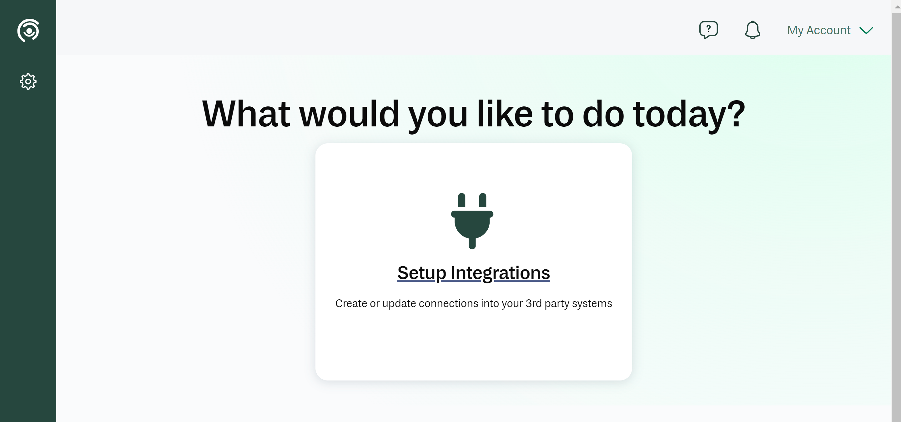 Your landing page...