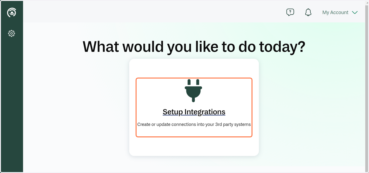 Your landing page...