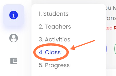 Masuk ke dashboard pilih 'Class'.