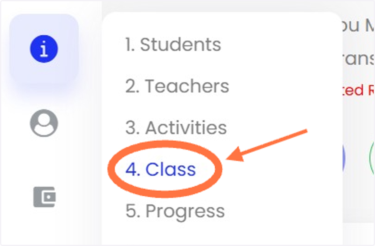 Masuk ke dashboard pilih 'Class'.