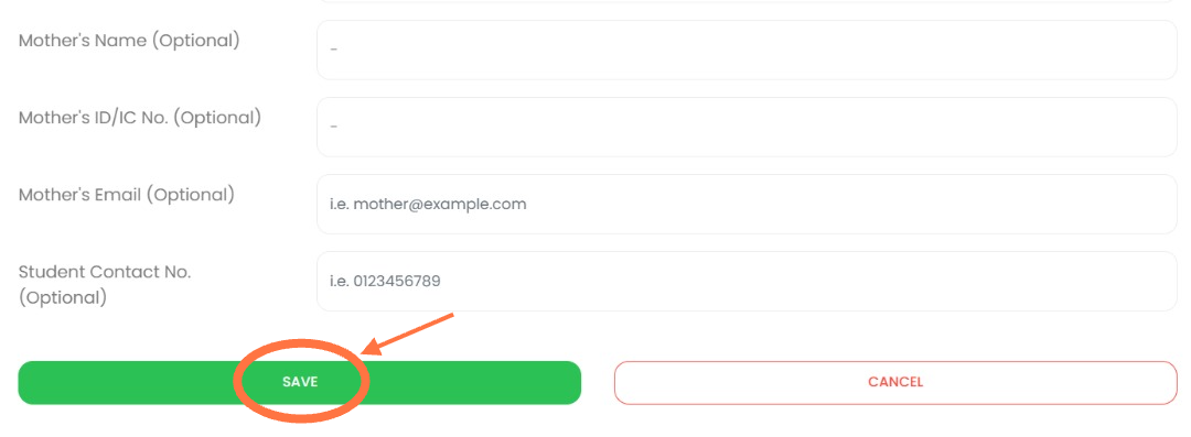 Masukkan semua maklumat dan klik 'Save'.