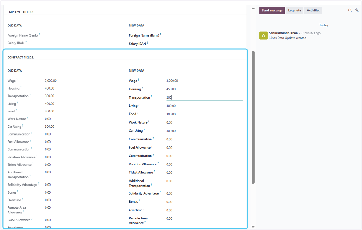 Click on CONTRACT FIELDS:…