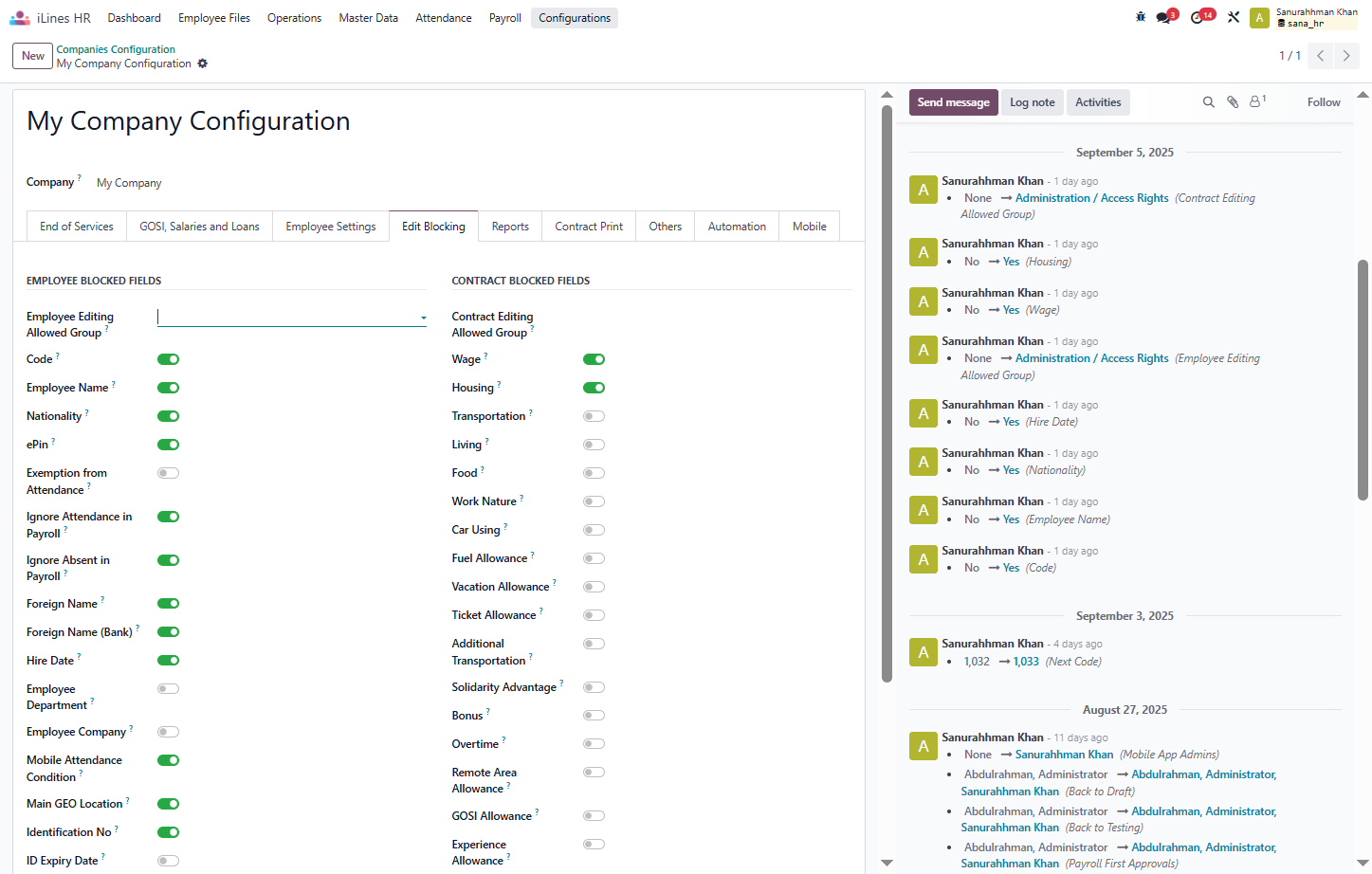 Click on Configurations