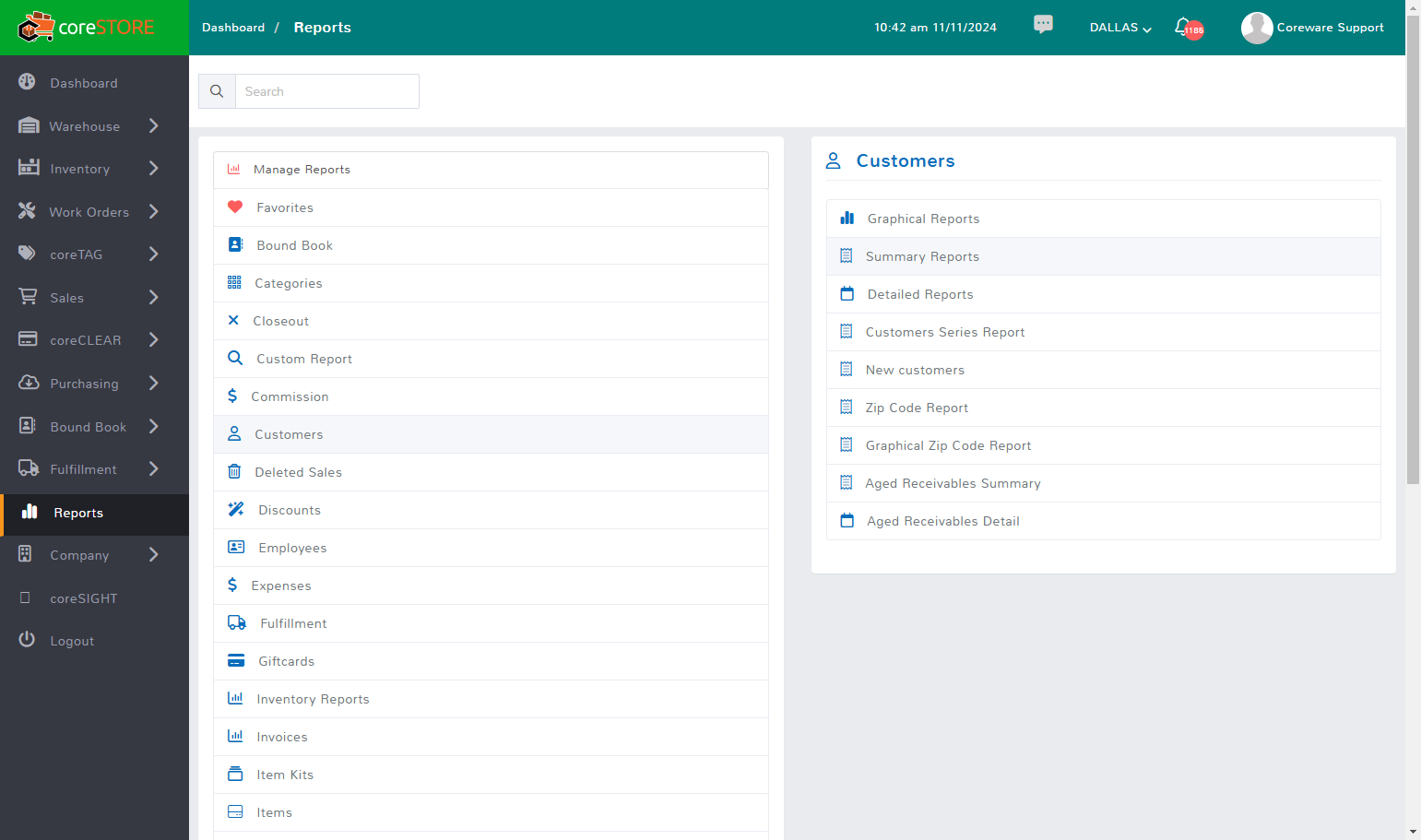 Click on Summary Reports