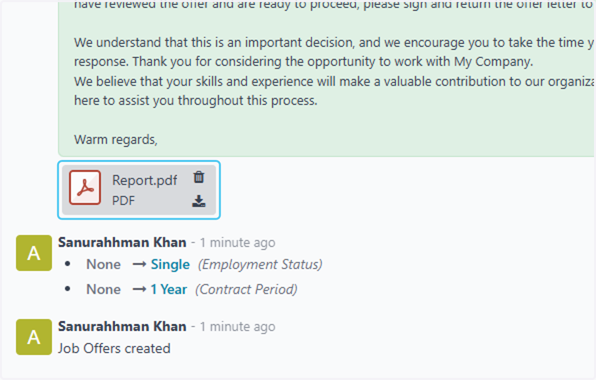 Click on Report.pdf