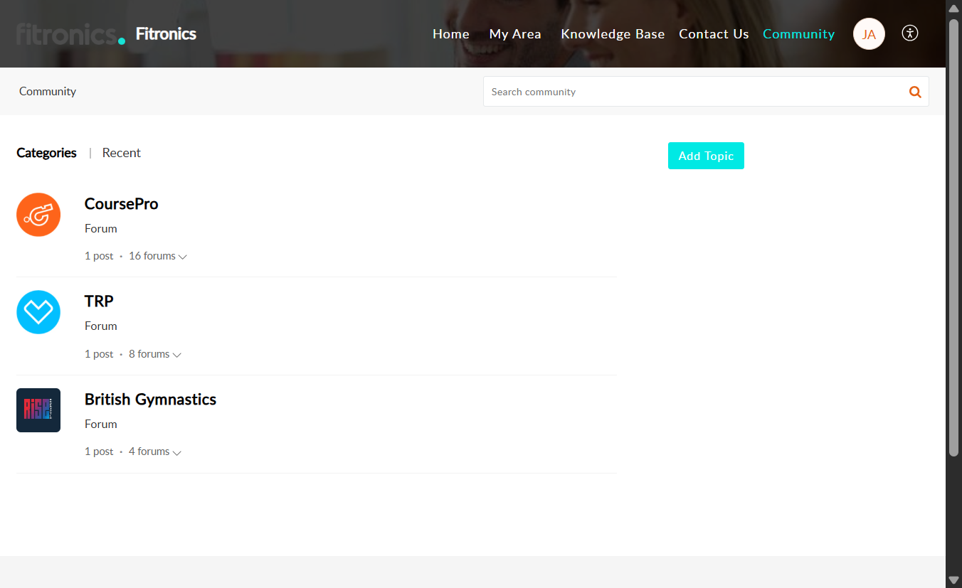Click on Add Topic