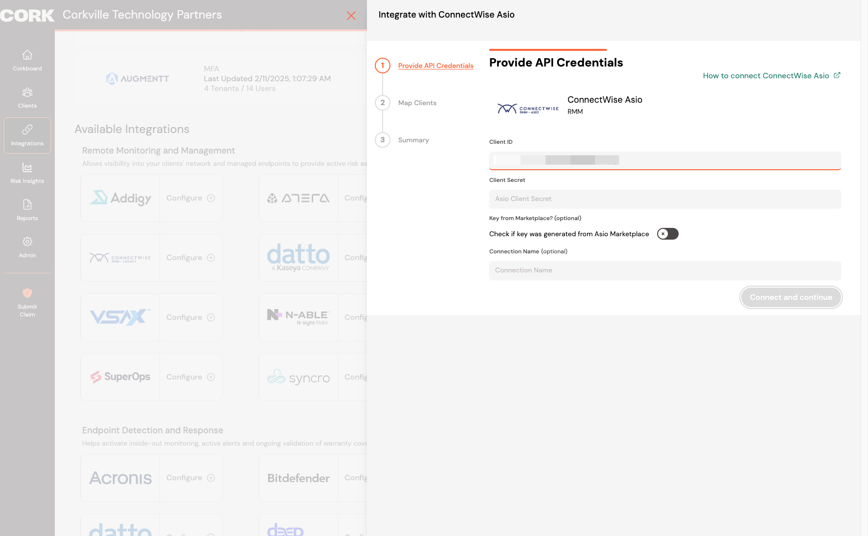 Paste your client ID