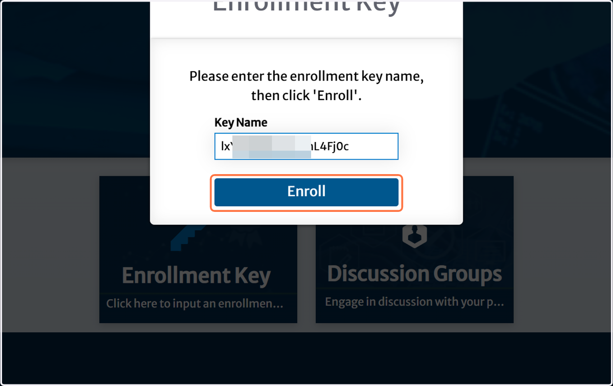 Click on Enroll