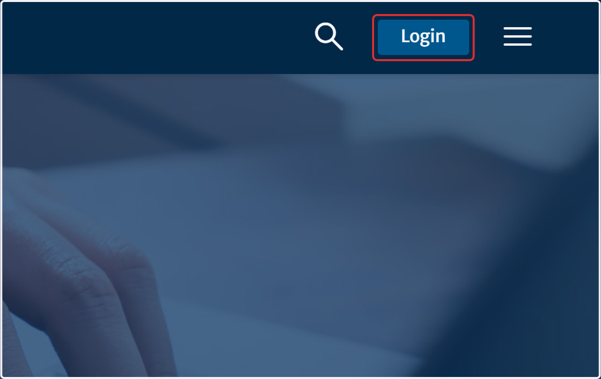 Click on Login (Current User's View)