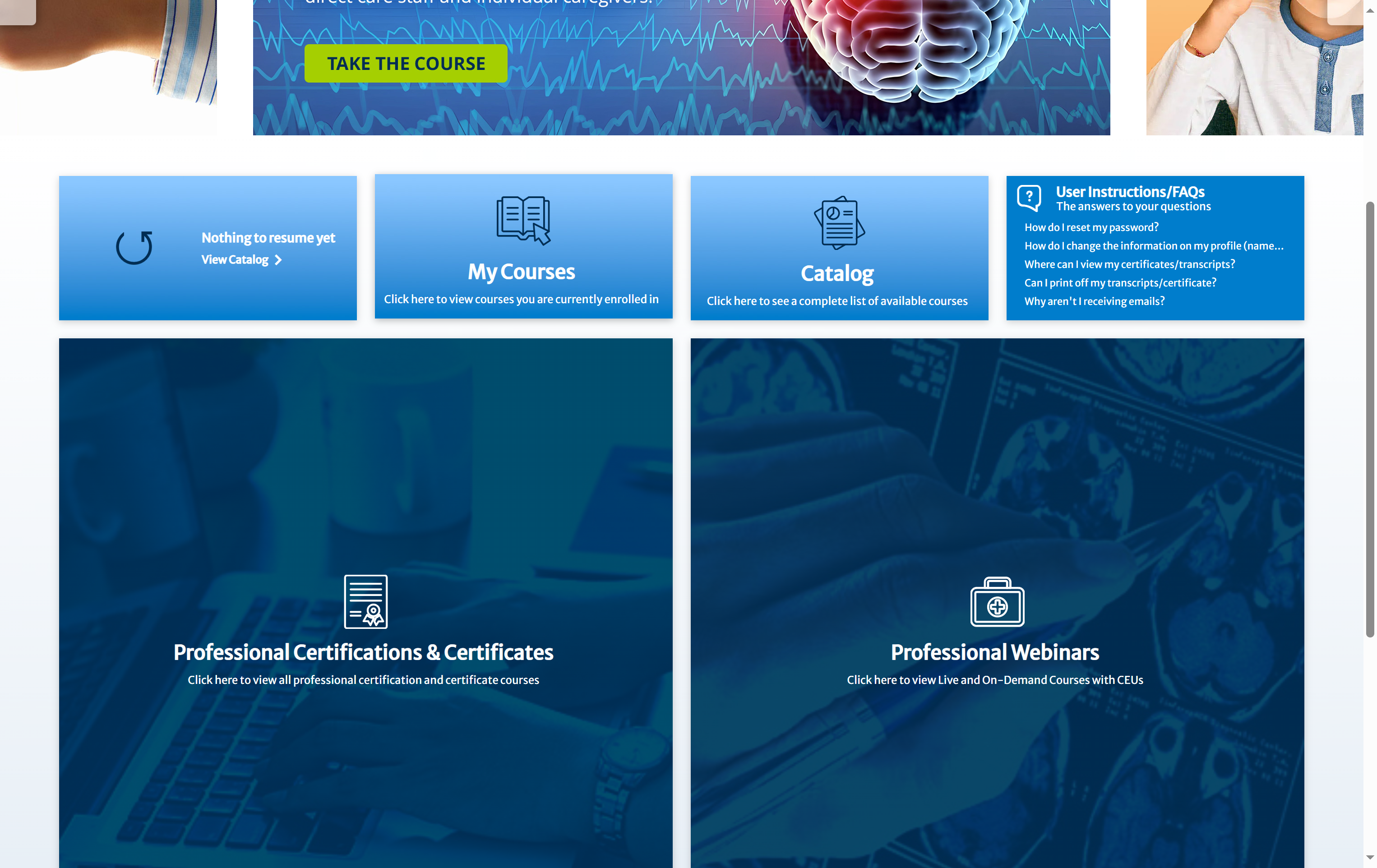 Click on My Courses…