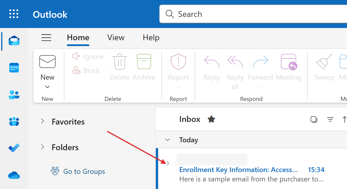 Enrollment Key Instructions