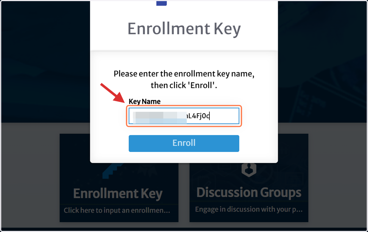 Enrollment Key Information