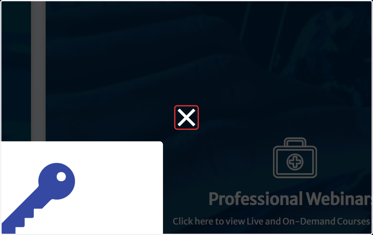 Click on Close Enrollment Key