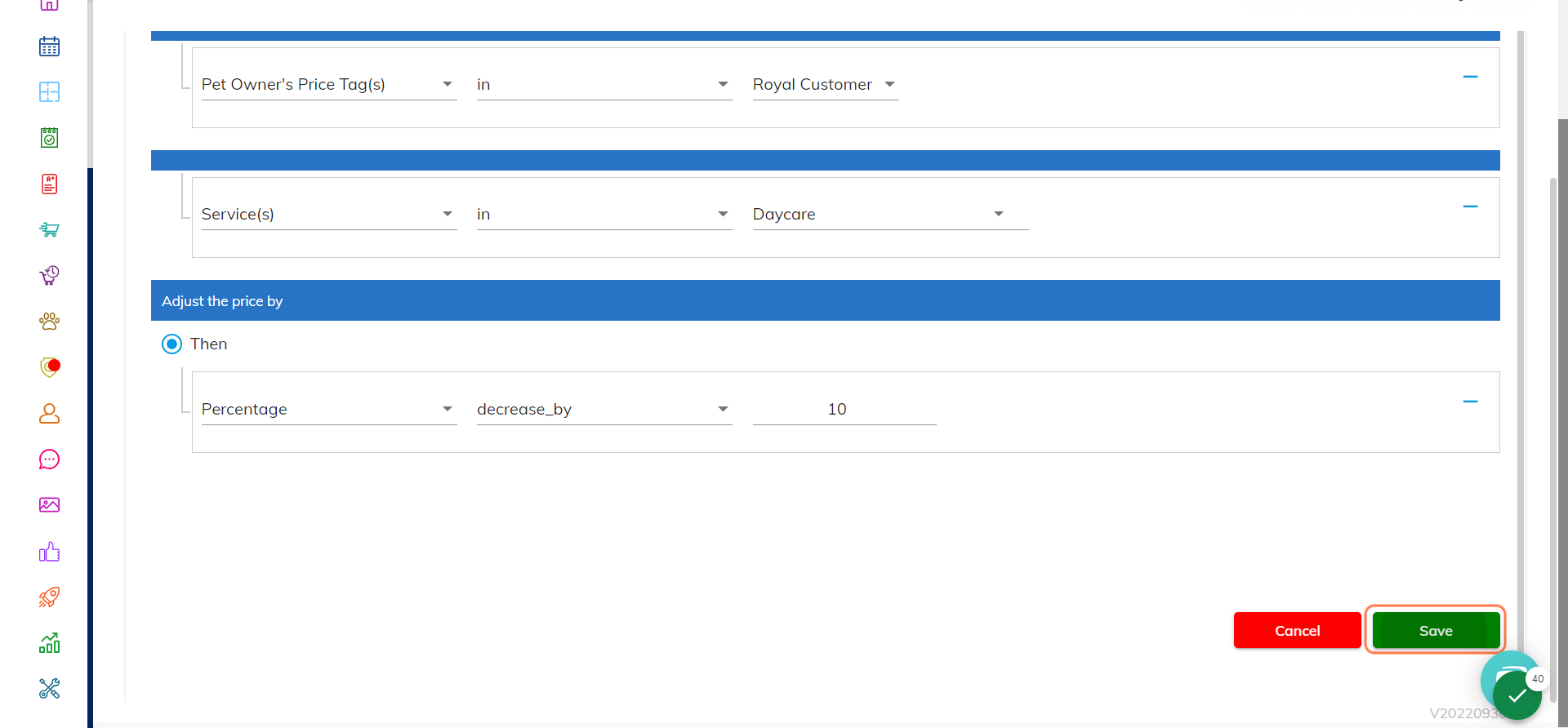 Once all final edits are made, click on Save at the bottom corner.