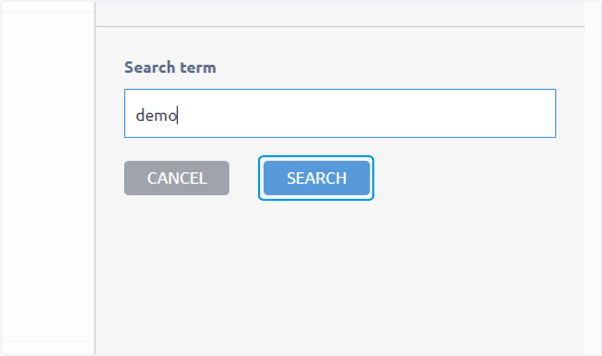Click on SEARCH
