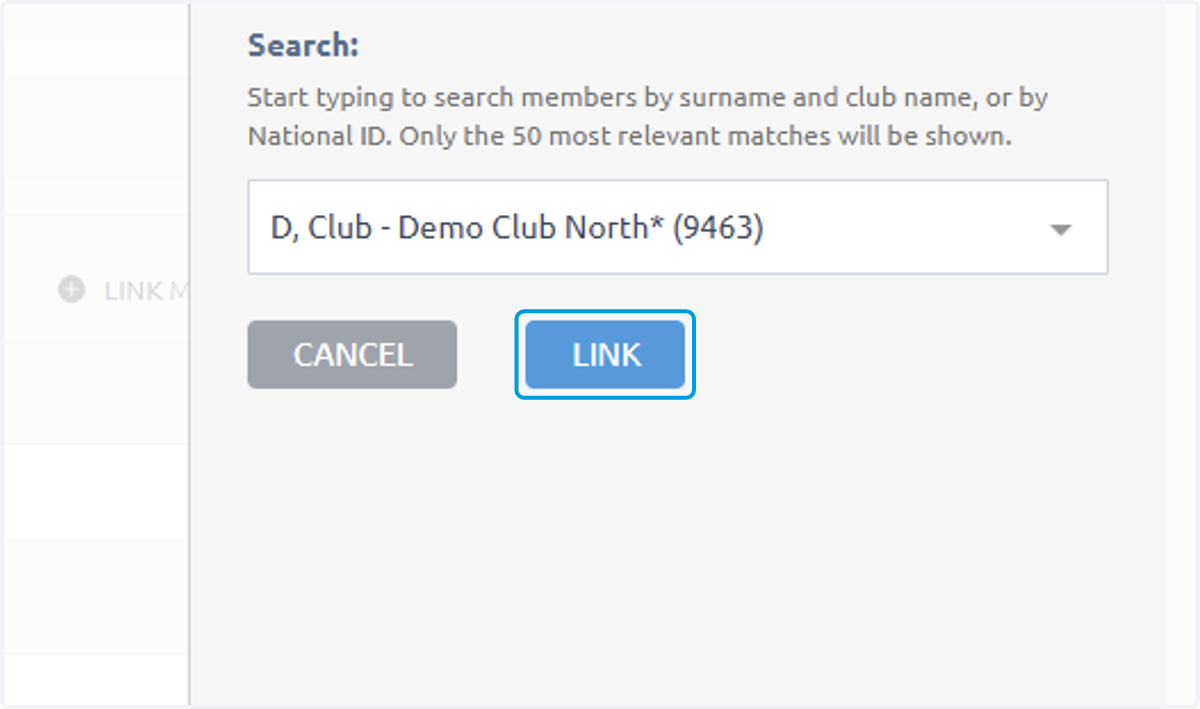 Then click LINK