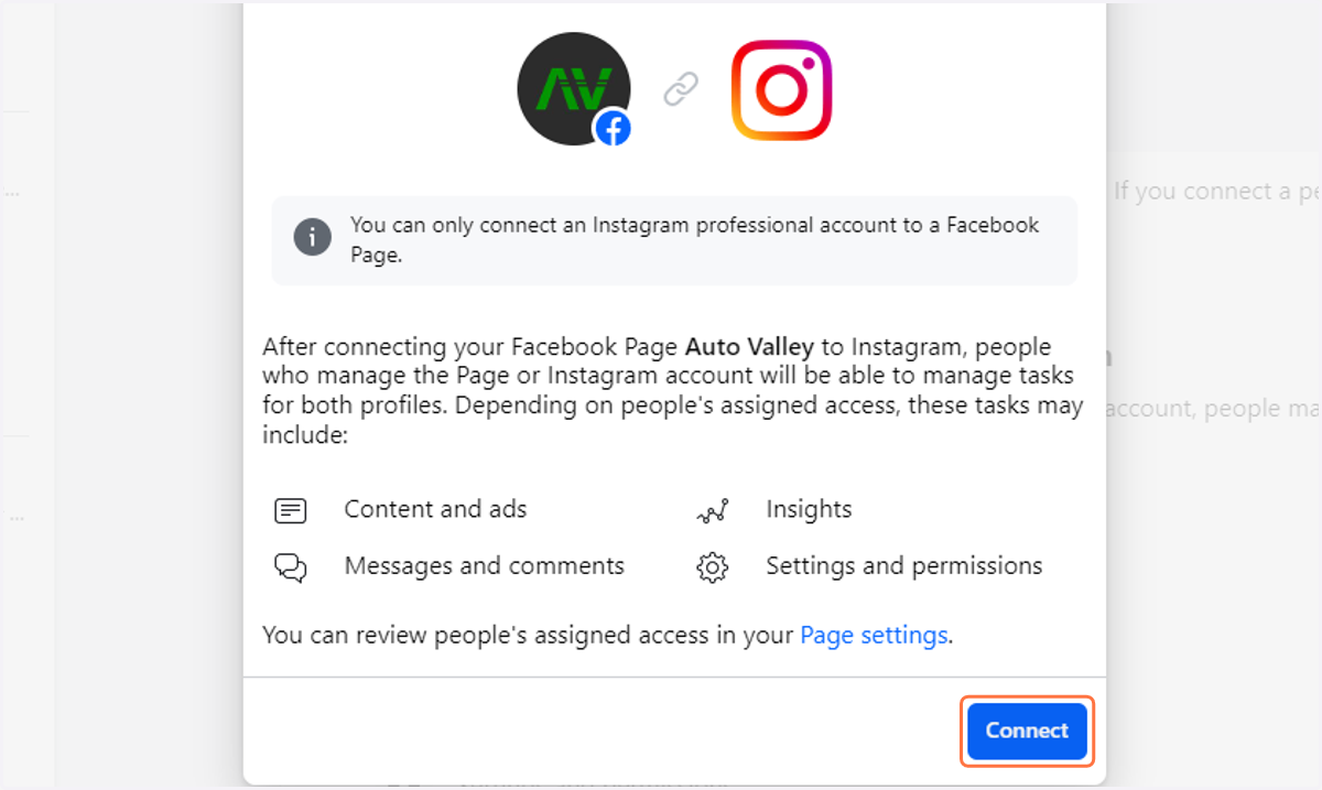Click on Connect