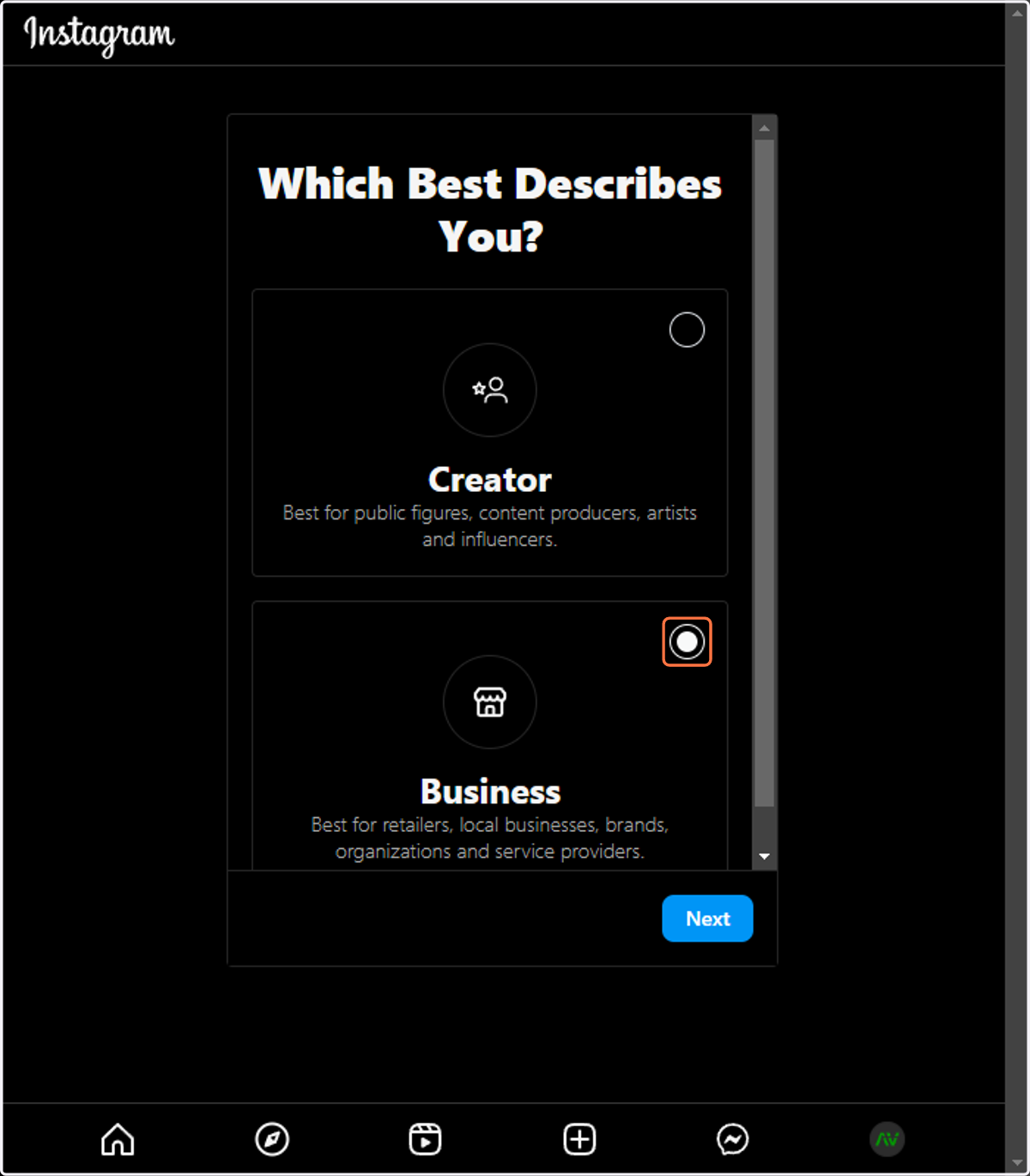 Select business