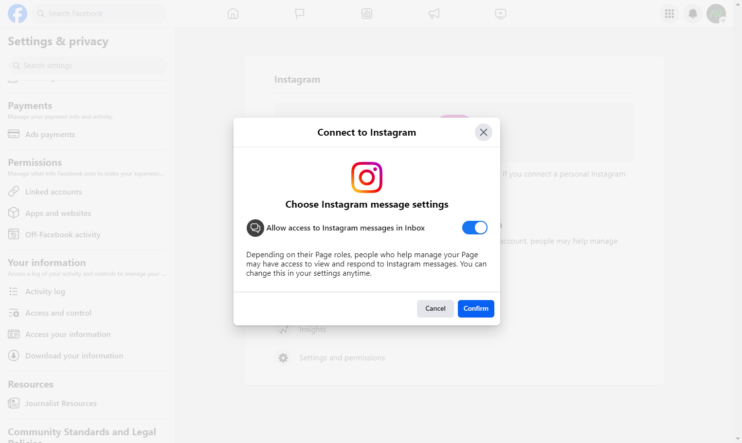 Click on Confirm